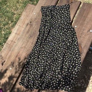 Floral maxi skirt